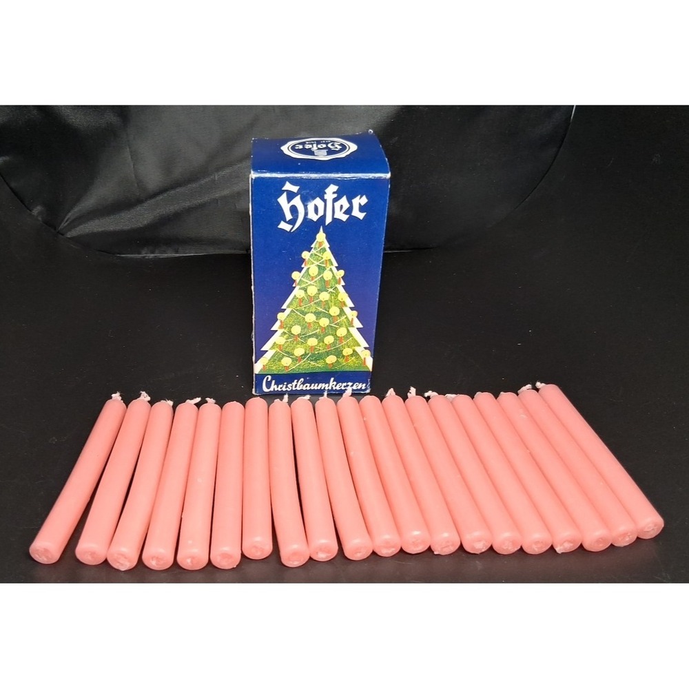 Hofer from Germany 20 Pink 4" candles no taper.‎